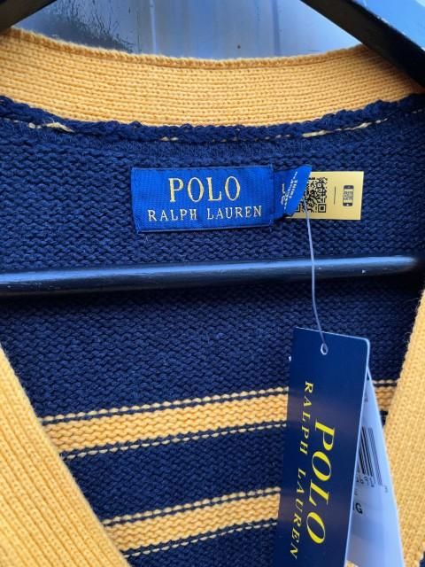 RALPH LAUREN ラルフローレンレタードカーデ navy- 夜型大型