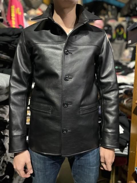 Y'2LEATHERワイツーレザーSUMI DYED HOUSE CAR COAT black　SHC-76- 夜型大型セレクトショップ　 AMERICAN DREAM名古屋