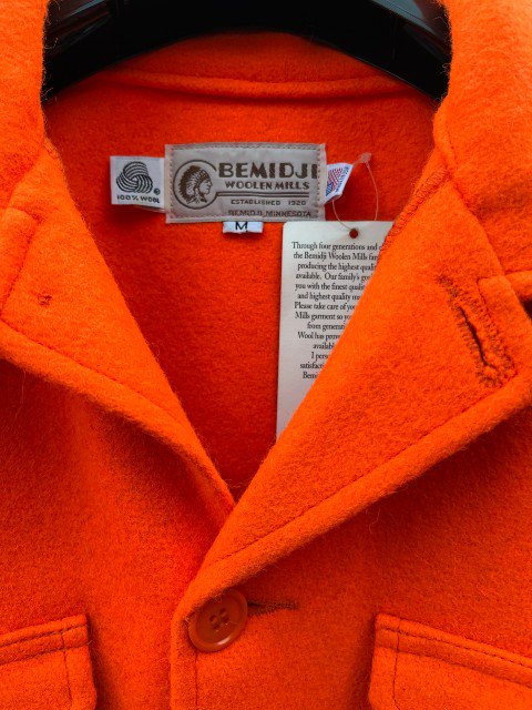 BEMIDJIべミジWOOLEN MILLS CPO JKT orange - 夜型大型セレクト