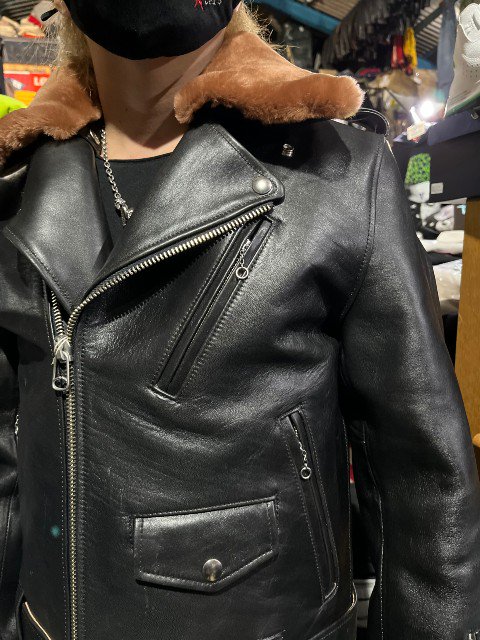 Y'2LEATHERワイツーレザーSUMI DYED HORSE 墨黒ホースダブルライダース 