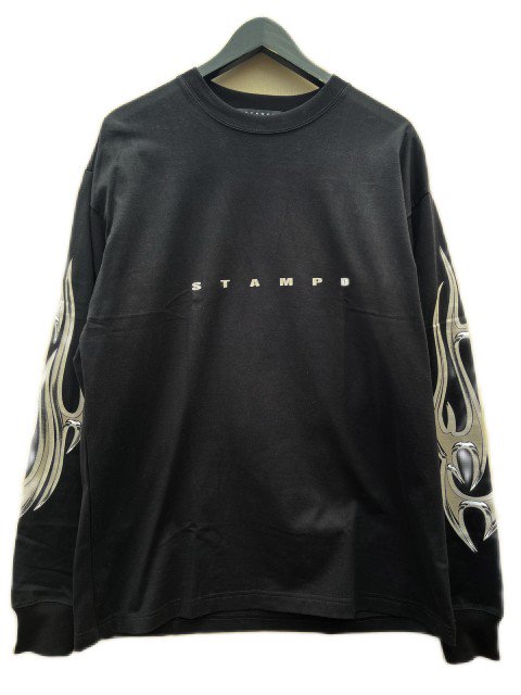 STAMPDスタンプドChrome Flame LT Relaxed Tee black- 夜型大型セレクトショップ　AMERICAN DREAM名古屋