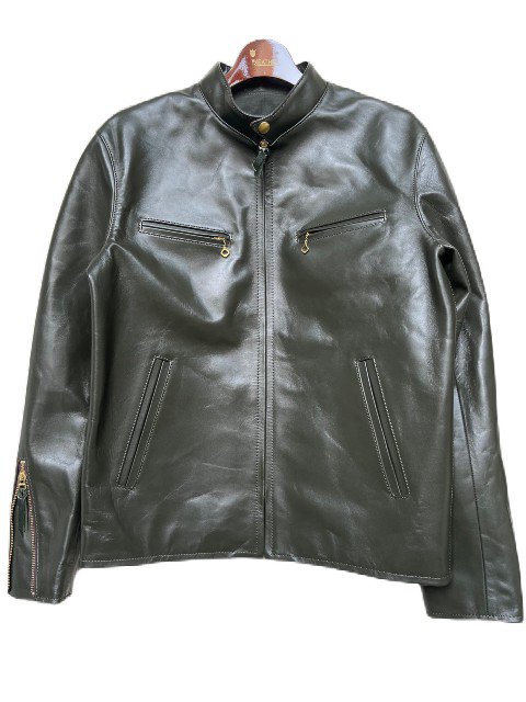 Y'2LEATHERワイツーレザーVINTAGE HORSE.L SINGLE RIDERS OLIVE