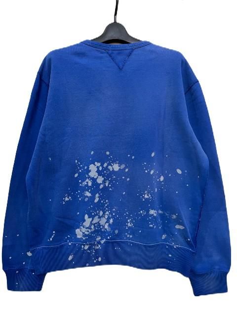RALPH LAUREN ラルフローレンVINTAGE加工クルースウェット blue