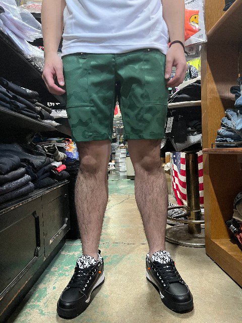 MARK&LONA マーク＆ロナGauge Mechanic Shorts green MLM-3A-AT07- 夜