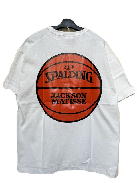 JACKSON MATISSEジャクソンマティスSPALDING×JM Basketball Pocket Tee white-  夜型大型セレクトショップ　AMERICAN DREAM名古屋