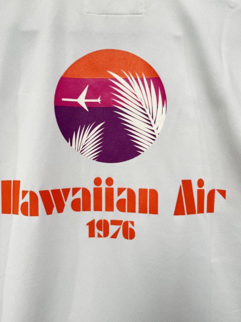 HORN G.N.TホーンガーメントHawaiian Airlines 70’S　ポロシャツ white-夜型大型セレクトショップ　AMERICAN  DREAM名古屋