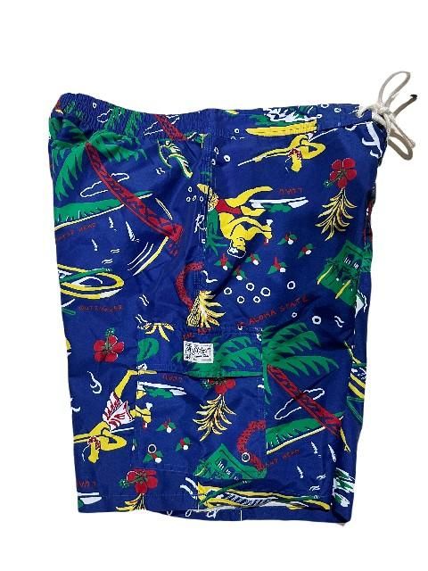 POLO RALPH LAUREN/ポロラルフローレンサーフィン 水着 blue- 夜型大型