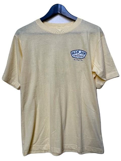 RONJONロンジョン ココアビーチCUSTOM SURF BOARD Tシャツ yellow- 夜
