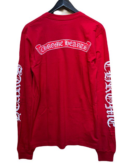 CHROME HEARTSクロムハーツロングスリーブTシャツ red- 夜型大型