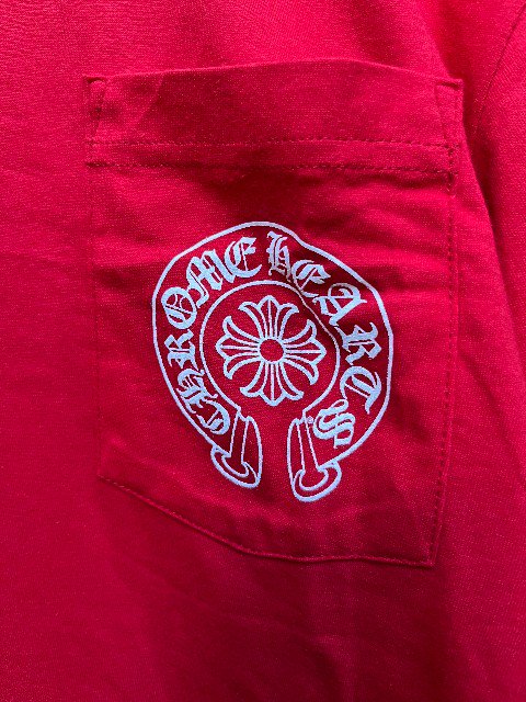 CHROME HEARTSクロムハーツロングスリーブTシャツ red- 夜型大型