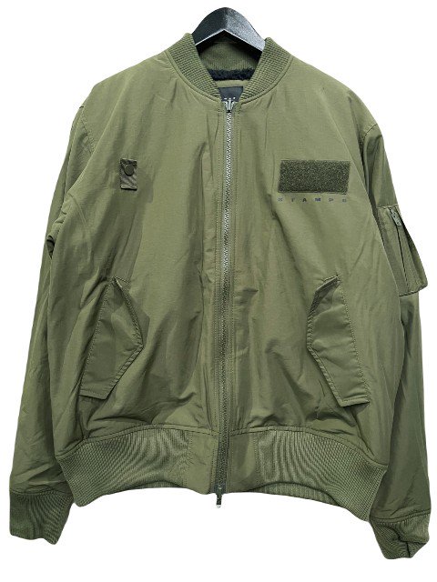 STAMPDスタンプドSherpa Lined Bomber Jacket Army- 夜型大型セレクト