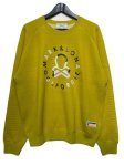MARK&LONA マーク＆ロナ <BR>Ever Spangle Crew Sweater yellow MLM-3C-AB05