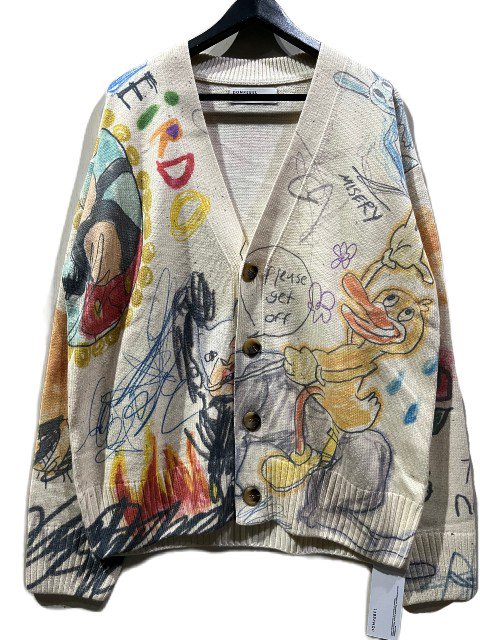 DOM REBEL/ドムレーベルLUNCHBREAK CARDIGAN ivory -夜型大型セレクトショップAMERICAN DREAM名古屋