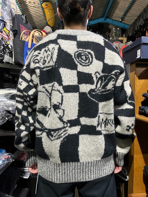 DOM REBEL/ドムレーベルSCATTER CARDIGAN　black -夜型大型セレクトショップAMERICAN DREAM名古屋