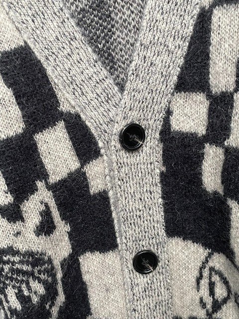 DOM REBEL/ドムレーベルSCATTER CARDIGAN　black -夜型大型セレクトショップAMERICAN DREAM名古屋