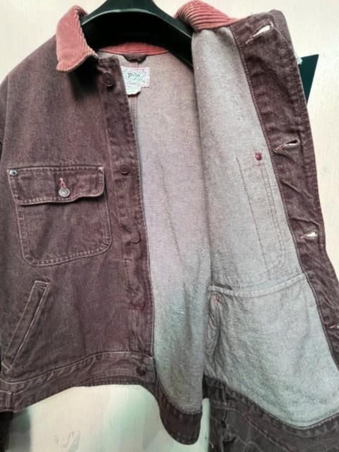 ラルフローレン 新品タグ付 ブラウン デニムジャケット 外ポケット付き Mサイズ POLO RALPH LAURENラルフローレンデニムジャケット brown- 夜型