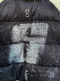 STAMPD ブラック ダウンジャケット STAMPDスタンプドAspen Transit クロップドダウンジャケット