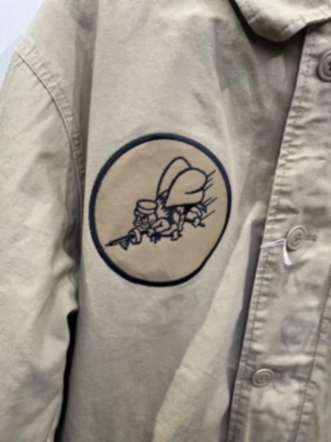 GUNZ SEABEES CUSTOM A-2デッキジャケット khaki- 夜型大型