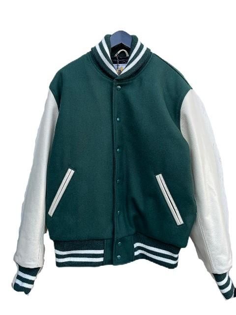 GB SPORTS (ジービースポーツ)GOLDEN BEAR スタジャン　white/green- 夜型大型セレクトショップ　AMERICAN  DREAM名古屋