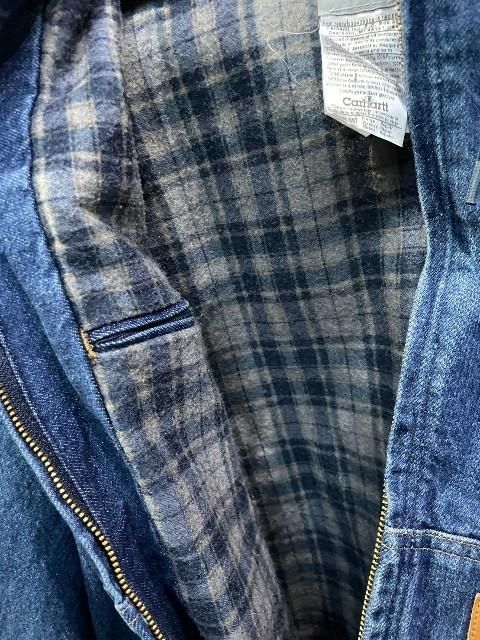 70's USA製 Carhartt デニムアクティブジャケット メンズL