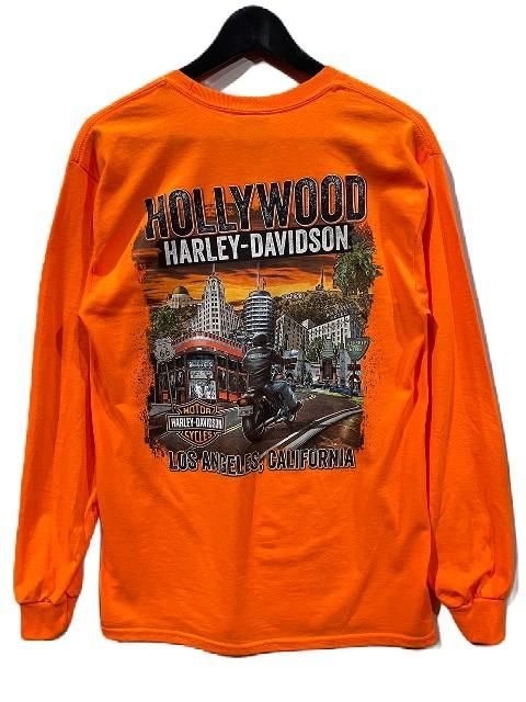 【USA製】HARLEY DAVIDSON カリフォルニア ロンT HARLEY-DAVIDSONハーレーダビッドソンHD B&S SAFETY LS ロンT