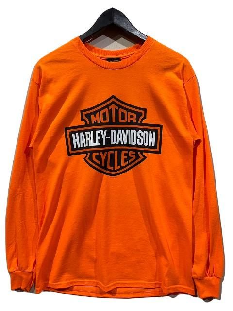 【USA製】HARLEY DAVIDSON カリフォルニア　ロンT HARLEY-DAVIDSONハーレーダビッドソンHD B&S SAFETY LS ロンT