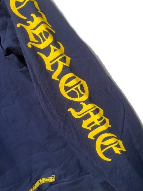 CHROME HEARTSクロムハーツ プルオーバーパーカーnavy/yellow- 夜型