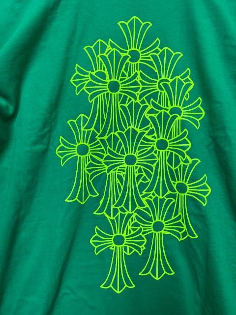 CHROME HEATRSクロムハーツクロスロングスリーブTシャツ green
