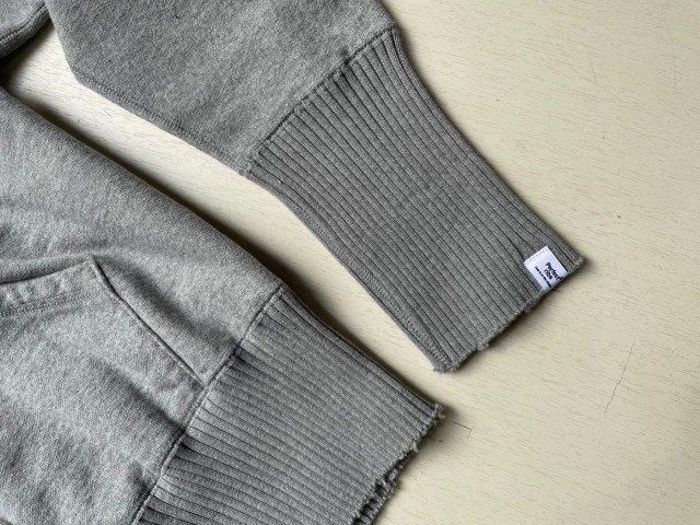 Perfect ribsパーフェクトリブスBasic Zip Hoodie grey- 夜型 Perfect ribsパーフェクトリブスBasic Zip Hoodie grey- 夜型