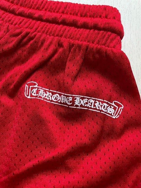 CHROME HEARTSクロムハーツMATTYBOY TEANメッシュショーツ red