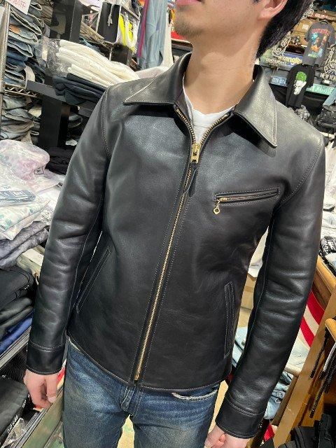 Y'2 LEATHERワイツーレザー エコホースシングルライダース　black　ER-42 - 夜型大型セレクトショップ　AMERICAN  DREAM名古屋