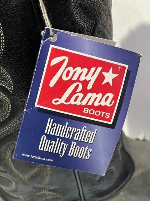 Tony☆Lama トニーラマ　新品未使用　デッドストック　US7.5 TONY LAMAトニーラマGREY BRAHMA BULLHIDE BOOTS 9E デッドストック