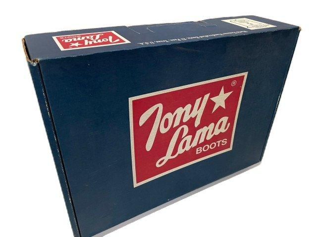 TONY LAMAトニーラマGREY BRAHMA BULLHIDE BOOTS 9E デッドストック
