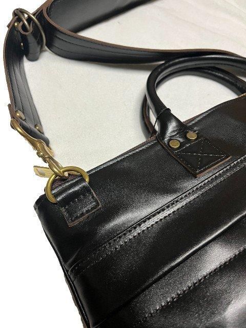Y'2LEATHERワイツーレザーHORSE HIDE HELMET BAG black BG-20