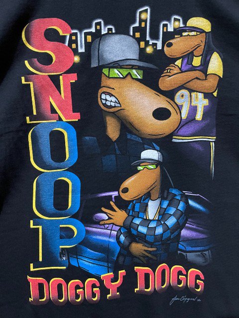 SNOOP DOGGスヌープドッグ joe cool TシャツCバックプリント black- 夜型大型セレクトショップ　AMERICAN  DREAM名古屋