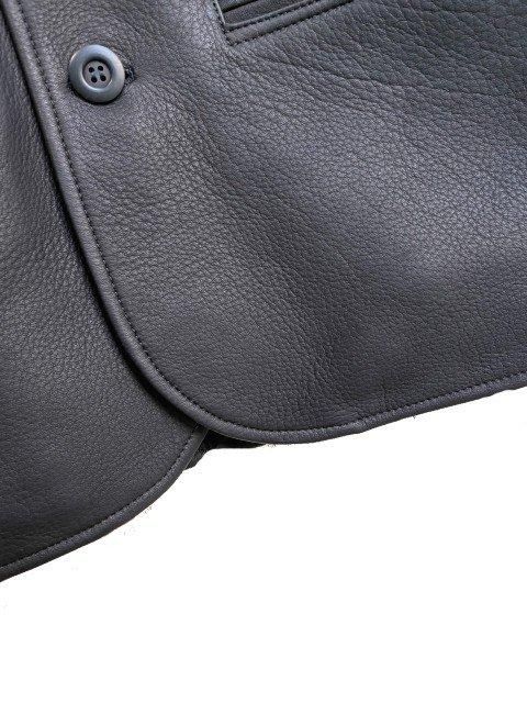 Y'2LEATHERワイツーレザーDEER SKIN ROUNDED HEM カーコート