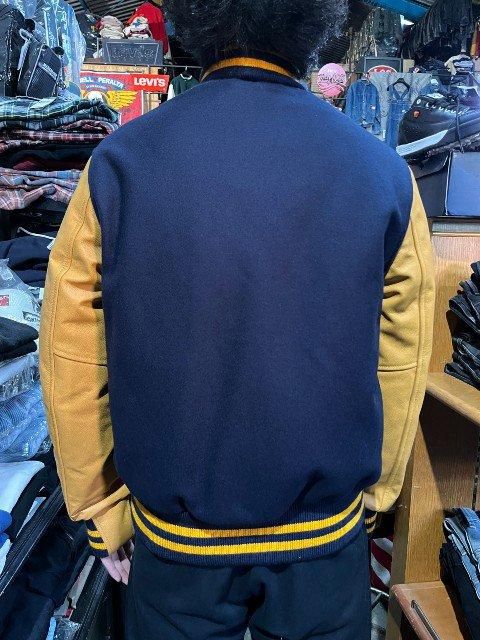 極上美品GB Sport スエード ボンバージャケット ネイビー