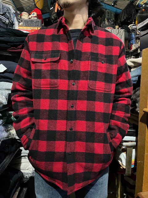 RALPH LAUREN ラルフローレン裏ボアシャツジャケット　red/black- 夜型大型セレクトショップ　AMERICAN DREAM名古屋