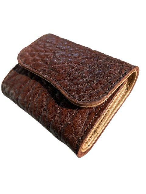 Y'2LEATHERワイツーレザーブルハイド×柿渋ホース TRI-FOLD
