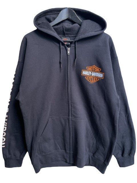 HARLEY-DAVIDSONハーレーダビッドソンB&Sジップパーカー black