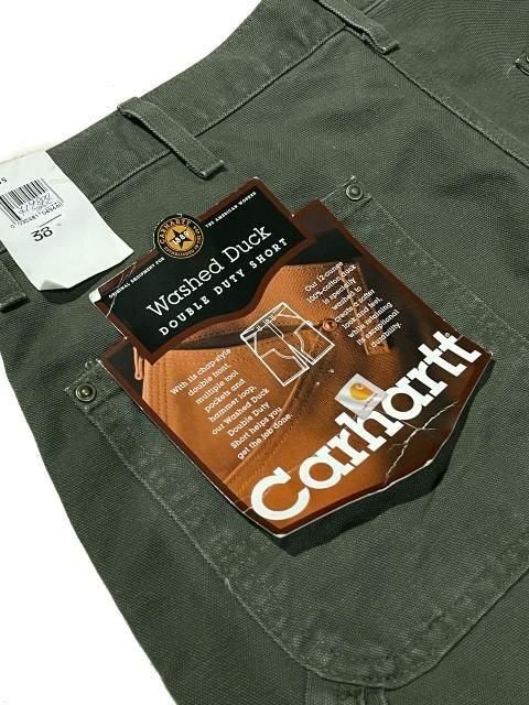 Carhartt ダブルニー38 X 36 オリーブグリーン carhartt - カーハートワークパンツペインターパンツ古着カーキ