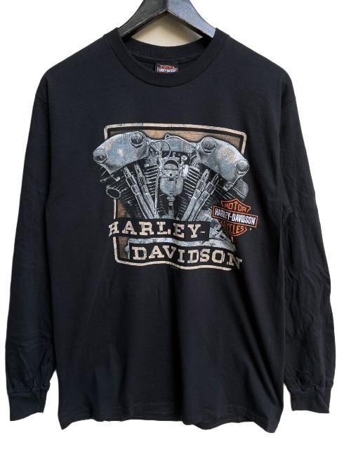 HARLEY-DAVIDSONハーレーダビッドソンSIDESWIPE LS ロンT black