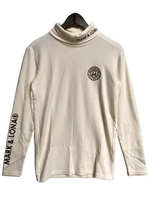 ★美品★MARK&LONA CODE モックネック サイズ 48 MARK&LONA マーク&ロナIC○N Mock Neck Layer white MLM-5C
