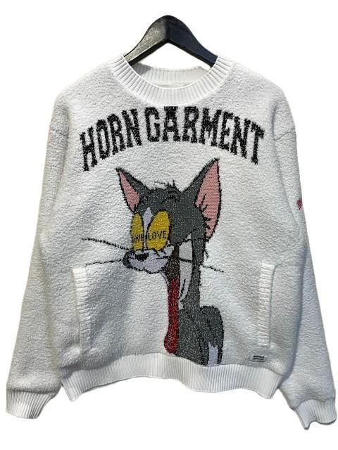 HORN G.N.Tホーンガーメントトムジェリ 防風モールニット white- 夜型