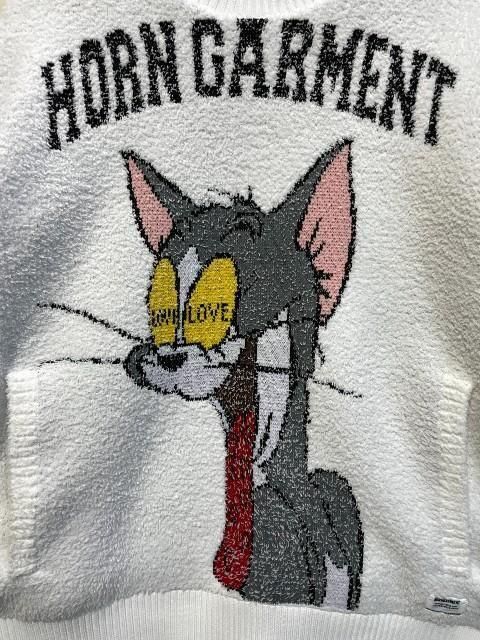 HORN G.N.Tホーンガーメントトムジェリ 防風モールニット white- 夜型