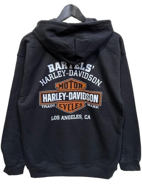 Harley-Davidson ブラックパーカー ハーレーダビッドソン ジップアップ
