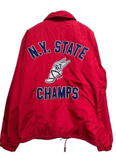 RALPH LAUREN ラルフローレンN.Y.STATE 67 CAMPS コーチジャケット red