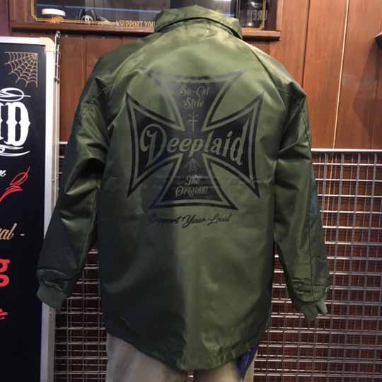 DEEPLAID CLOTHING IRON CROSS COACH JACKET(裏ボア) ディープレイド/10,800円 - KUSTOM  ホットロッド バイカー SK8 SO-CAL ファッション 仙台/DEEPLAID SO-CAL STYLE CLOTHING