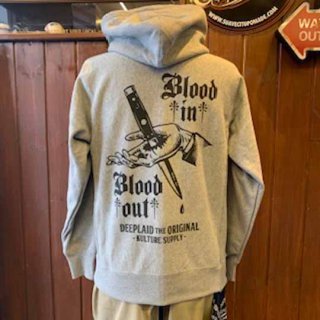 DEEPLAID CLOTHING BLOOD IN BLOOD OUT ZIP HOOD ǥץ쥤/8,800 
