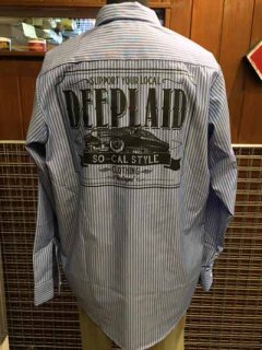 DEEPLAID CLOTHING KUSTOM RIDE STRIPE L/S WORK SHIRTS ǥץ쥤/8,800 